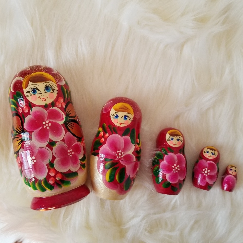 Russian Doll home decoration 5 pcs